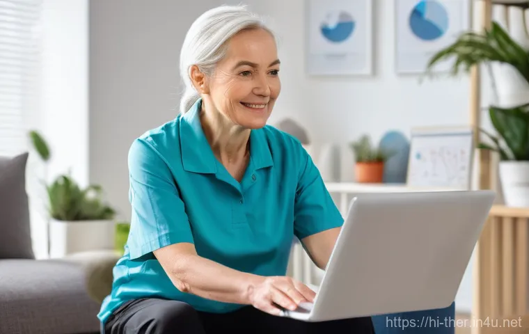물리치료사의 재택근무 가능성 - Prompt 1: Virtual Physiotherapy Session for an Elderly Patient**