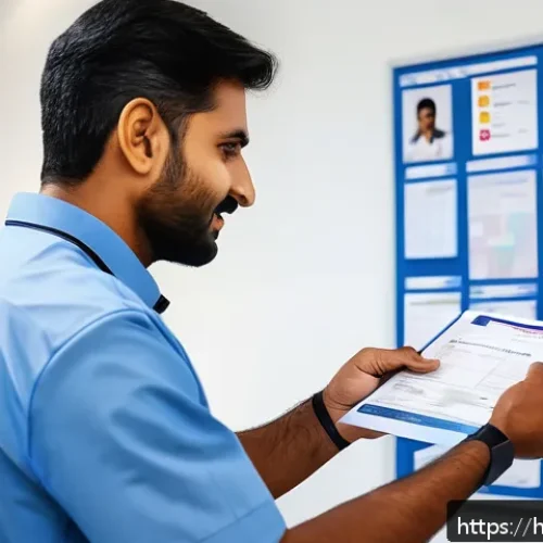 물리치료사의 국제 자격증 - A professional Indian physiotherapist in a modern clinic setting, wearing smart professional attire ...